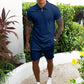 Conjunto Masculino Camisa Polo e Shorts Casual