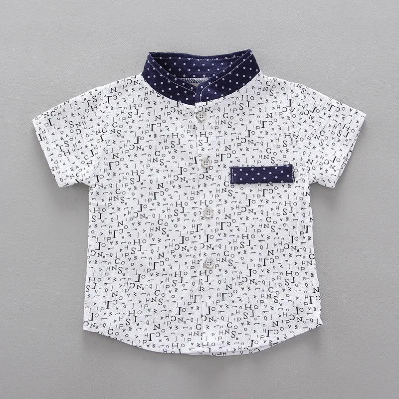 Conjunto Infantil Camiseta Polo Estampada E Bermuda