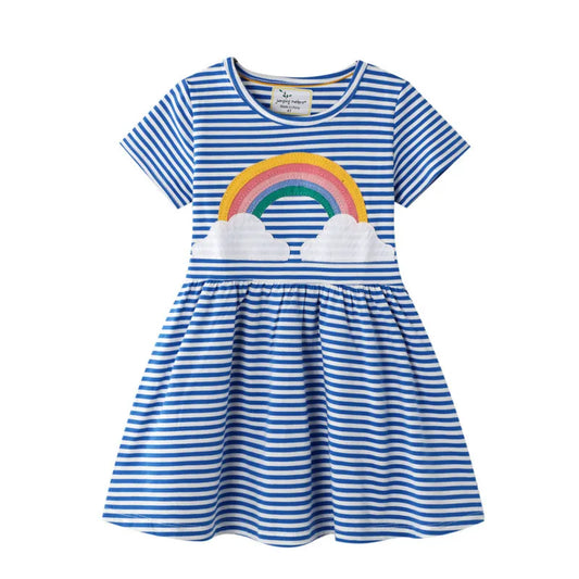 Vestido Infantil Estampado Rodado