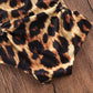 Maiô Infantil Estampa Leopardo Com Babado