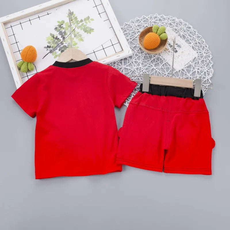 Conjunto Infantil Estampado Blusa E Bermuda