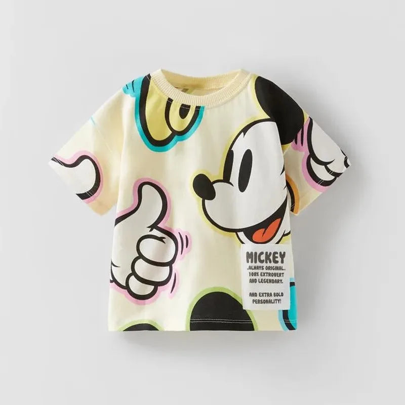 T- Shirt Infantil Estampas Personagens Da Disney