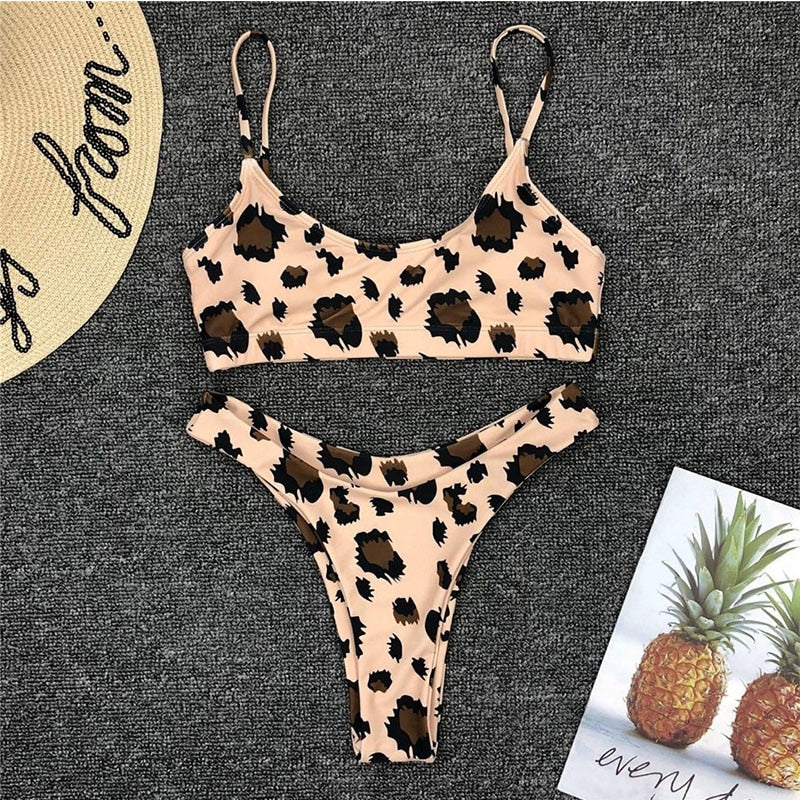 Conjunto Biquíni Estampado Animal Print