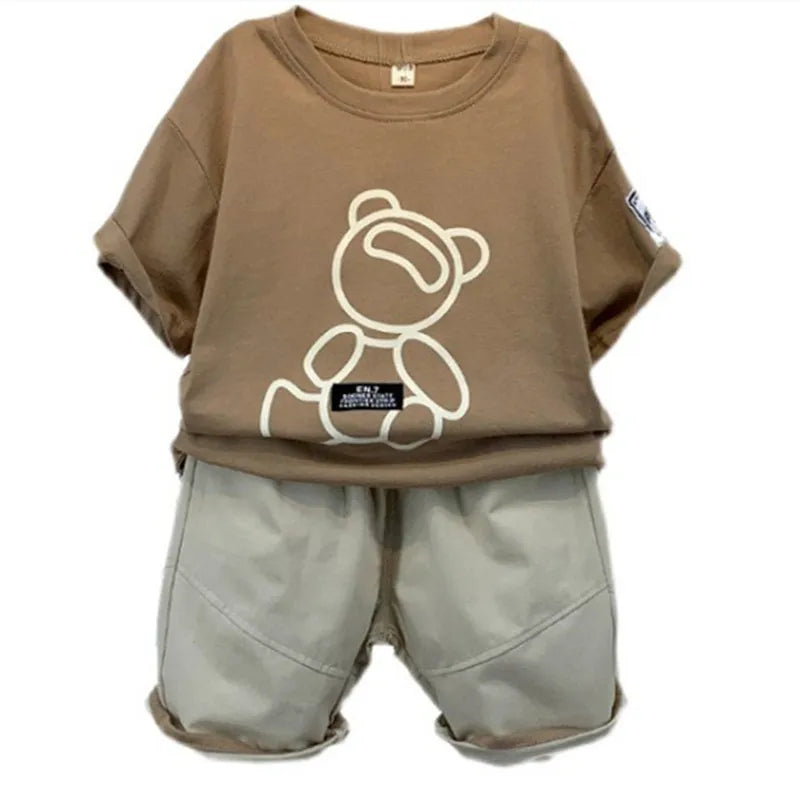 Conjunto Meninos Blusa e Bermuda