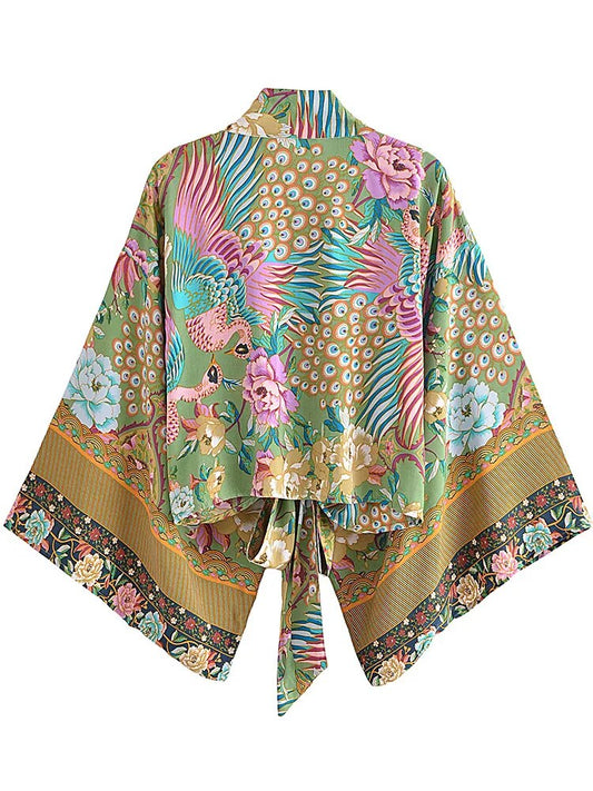 Blusa Kimono Floral