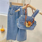 Conjunto Infantil Jeans Top E Calça