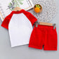 Conjunto Infantil Blusa Polo E Bermuda Estampadas Ursinho Pooh