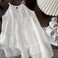 Vestido Infantil Branco Em Laise