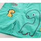 Conjunto Infantil Macacão Estampa de Dinossauro E Blusa