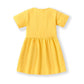 Vestido Infantil Amarelo Com Flor