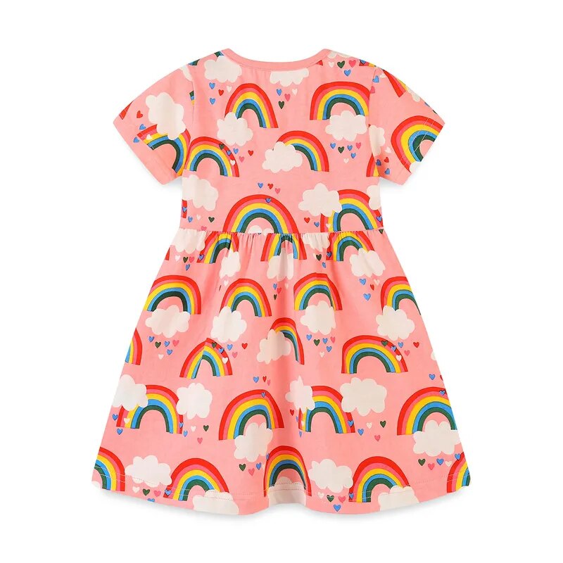 Vestido Infantil Estampado Rodado