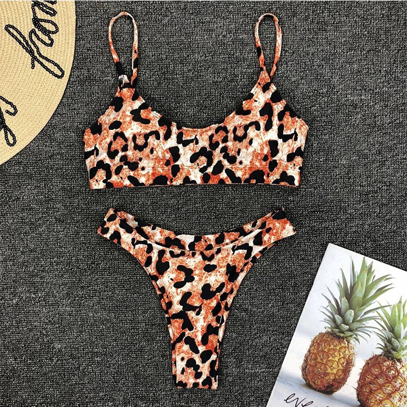 Conjunto Biquíni Estampado Animal Print