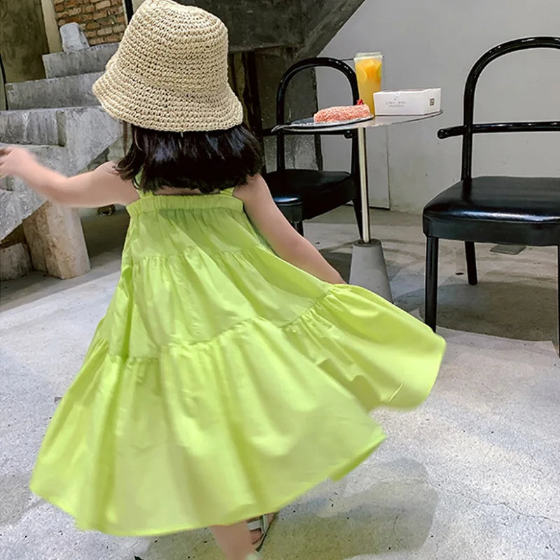 Vestido Infantil Maxi Midi Rodado