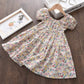 Vestido Infantil Floral Rodado