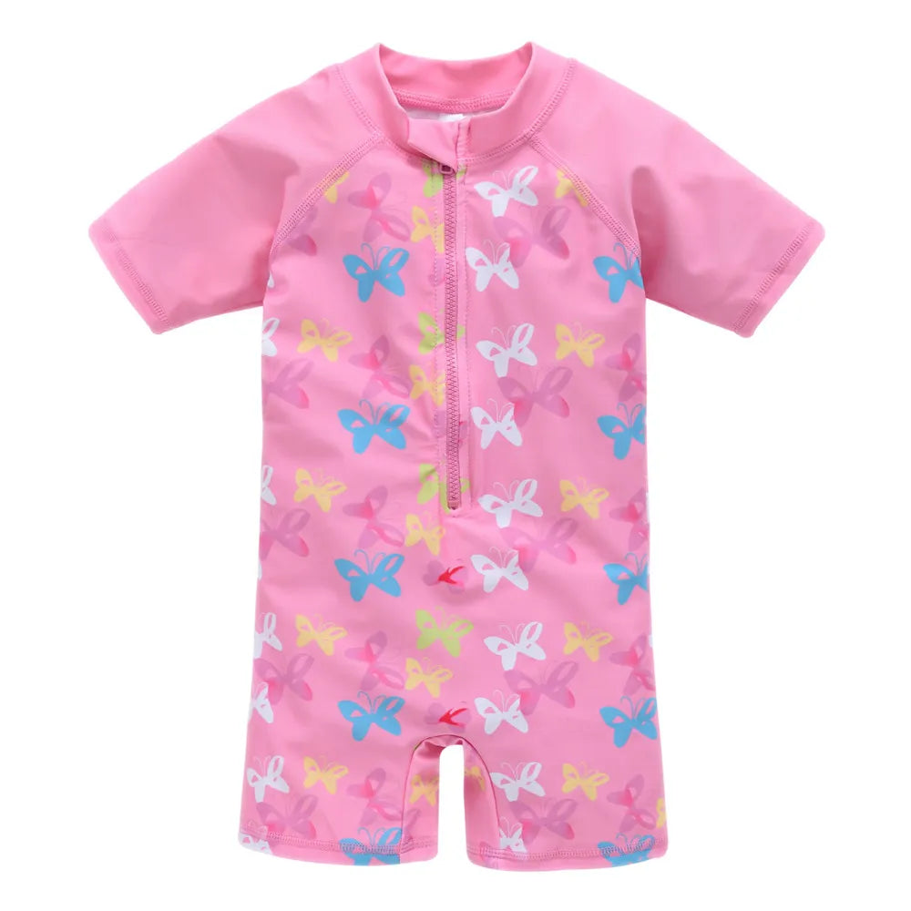 Roupa De Banho Infantil Estampa De Borboletas