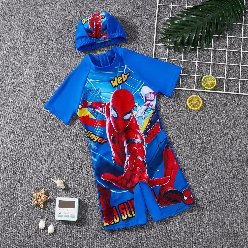 Roupa De Banho Infantil Estampa De Super-Herói