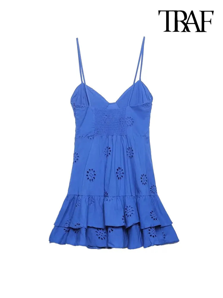 Mini Vestido Com Babados