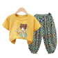 Conjunto Infantil Blusa E Calça Solta Estampada