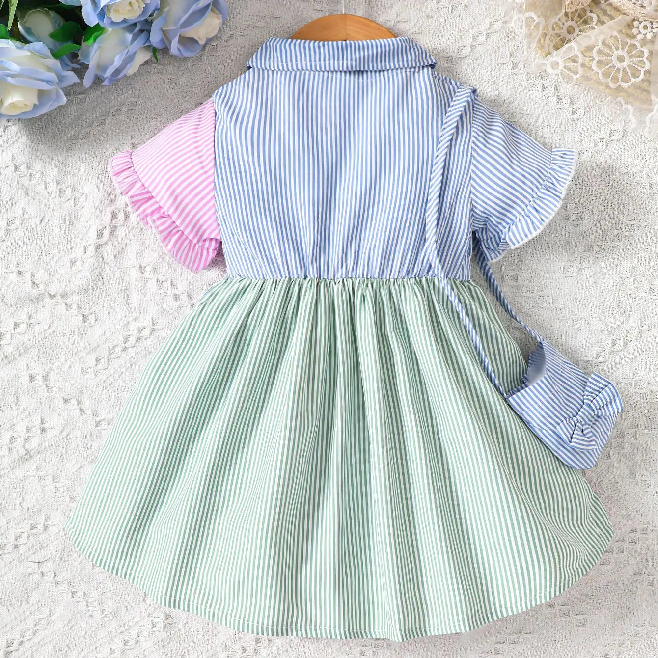 Vestido Infantil Listras Multicolorido