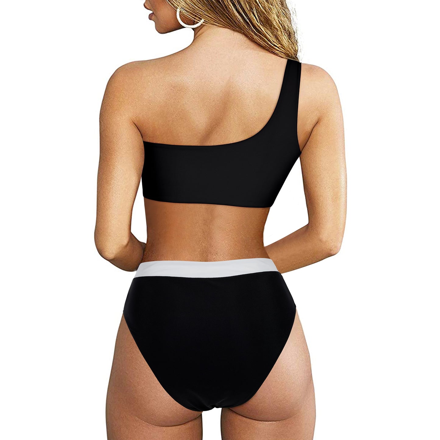 Conjunto Biquíni Hot Pants Um Ombro Só