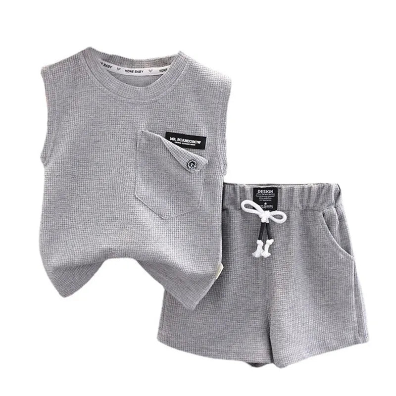 Conjunto Infantil De Malha Regata E Bermuda