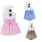 Conjunto Infantil Blusa Um Ombro Só E Shorts Casual