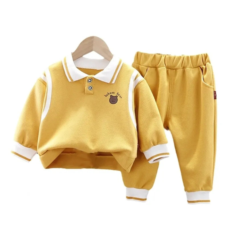 Conjunto Infantil Casaco Polo E Calça