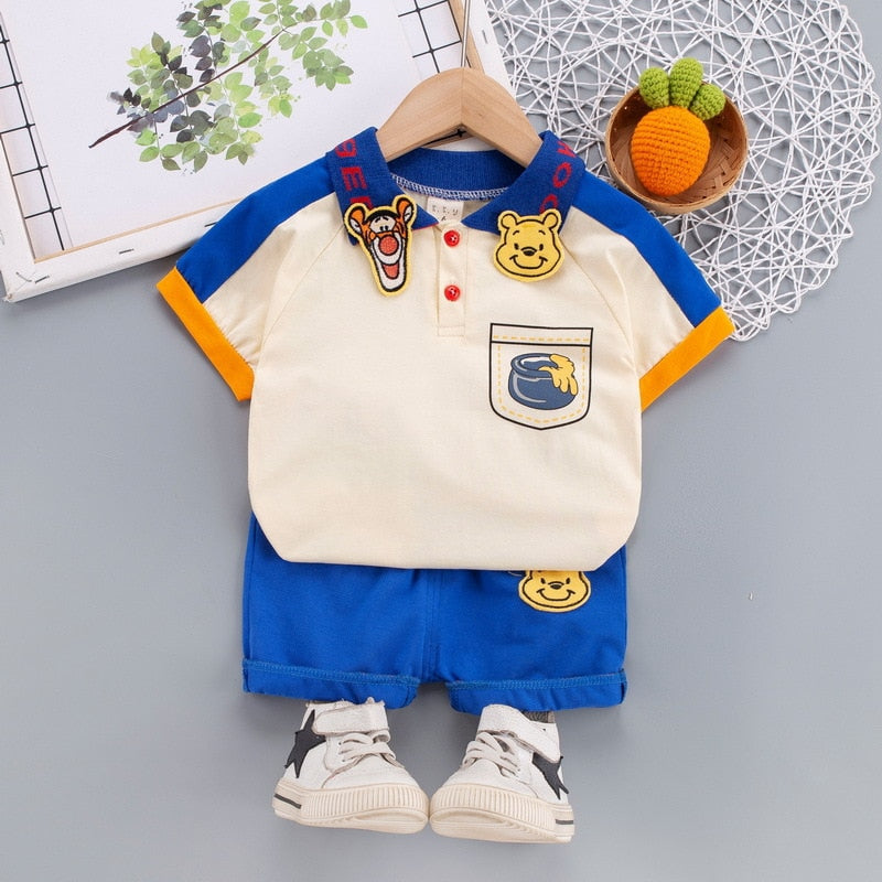 Conjunto Infantil Meninos Pooh e Tigrão 6M-6A