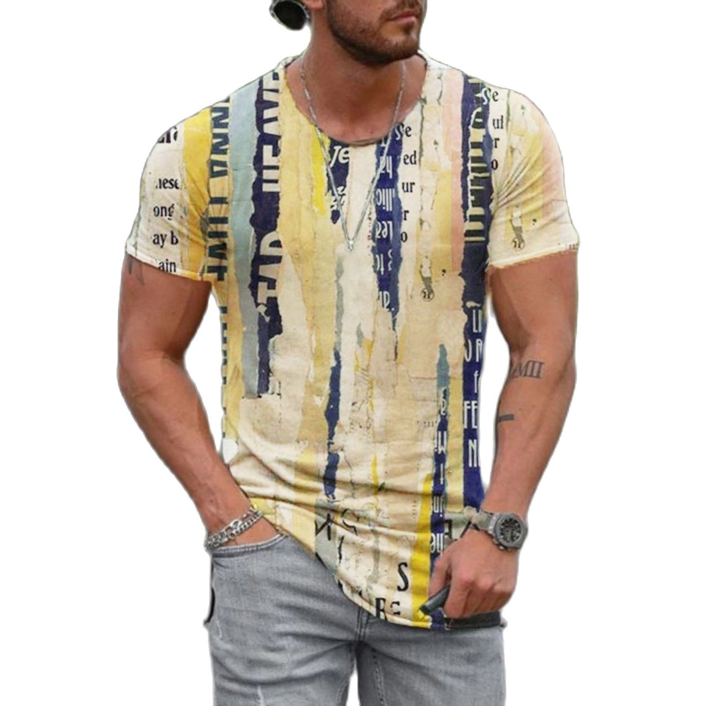 Camiseta Masculina 3D Étnico