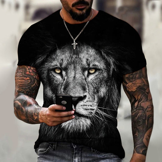 Camiseta Masculina 3D Leão
