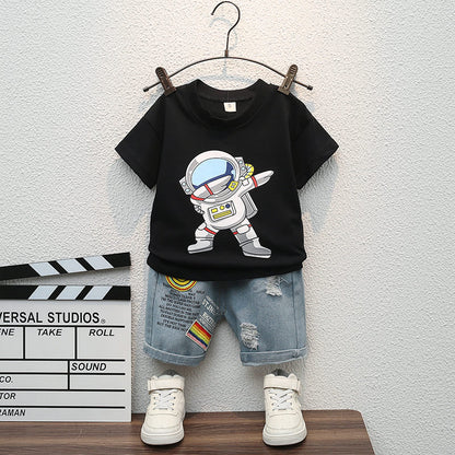 Conjunto Infantil Meninos Astronauta 9M a 5A