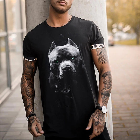 Camiseta Masculina 3D Cachorro