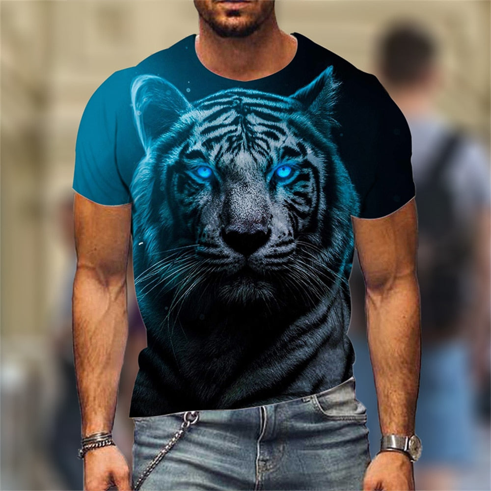 Camiseta Masculina 3D Leão