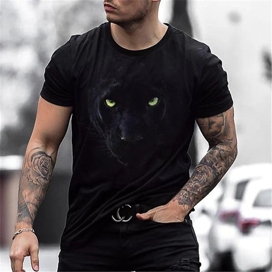 Camiseta Masculina 3D Pantera Negra