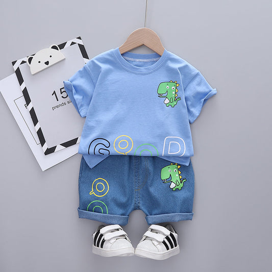 Conjunto Infantil Meninos Dinossauro 6M-5A