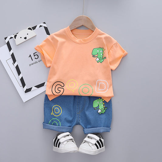 Conjunto Infantil Meninos Dinossauro 6M-5A