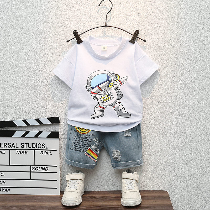 Conjunto Infantil Meninos Astronauta 9M a 5A