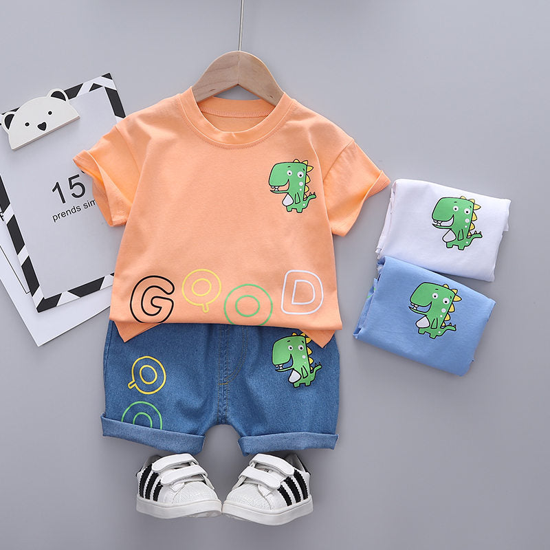 Conjunto Infantil Meninos Dinossauro 6M-5A